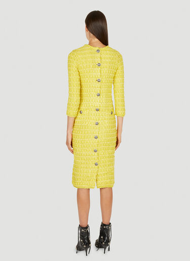 Balenciaga BB Button Boucle Dress Yellow bal0249115