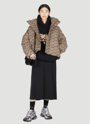 Monogram Puffer Jacket Balenciaga Monogram Puffer Jacket Beige bal0251008