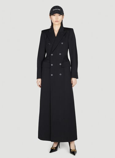 Hourglass Tailored Coat Balenciaga Hourglass Tailored Coat Black bal0251040
