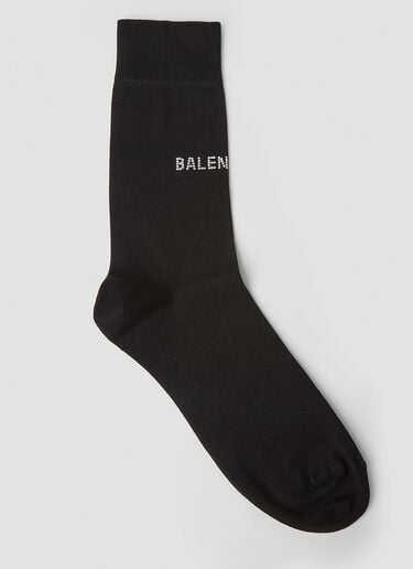 Stud Logo Socks Balenciaga Stud Logo Socks Black bal0251135
