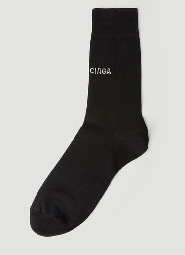 Stud Logo Socks Balenciaga Stud Logo Socks Black bal0251135