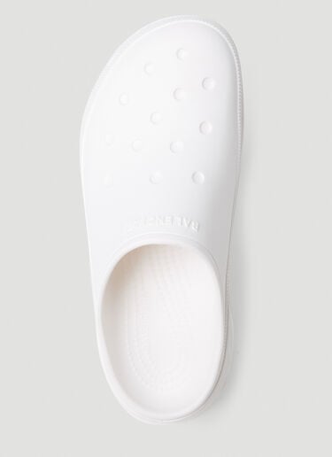 Crocs Platform Mules Balenciaga Crocs Platform Mules White bal0252070