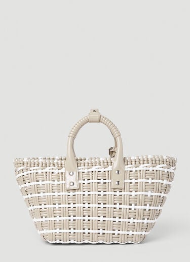 Bistro XS Basket Tote Bag Balenciaga Bistro XS Basket Tote Bag Beige bal0252083
