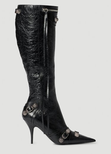 Balenciaga Cagole 高跟小腿靴 黑色 bal0253081