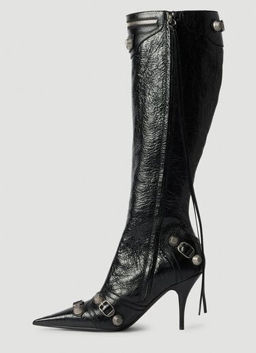 Balenciaga Cagole 高跟小腿靴 黑色 bal0253081