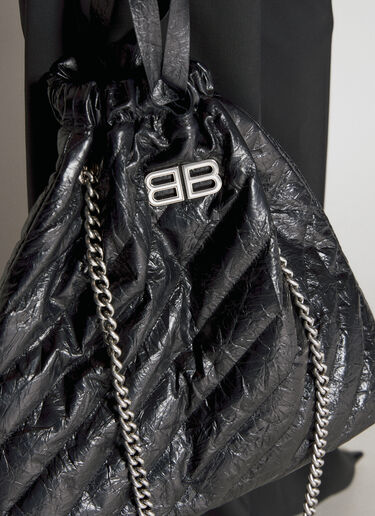 Balenciaga Crush 中号托特单肩包 黑色 bal0255051