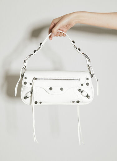 Balenciaga Le Cagole 小号单肩胸包 白色 bal0255059