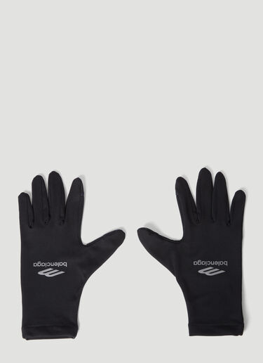 기능성 로고 프린트 장갑 Balenciaga 기능성 로고 프린트 장갑 블랙 bal0255107