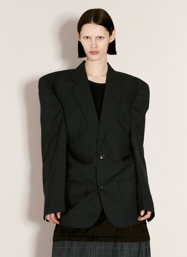 燕尾服廓形西装外套 Balenciaga 燕尾服廓形西装外套 灰色 bal0256012