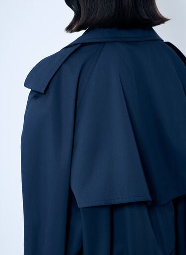 クロップドダメージヘムトレンチコート Balenciaga クロップドダメージヘムトレンチコート ブルー bal0259004