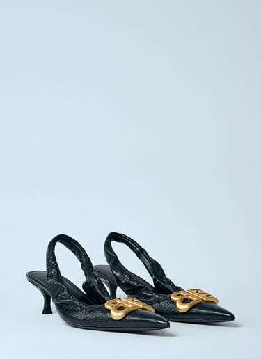 Balenciaga Monaco 露跟高跟鞋  黑色 bal0259017