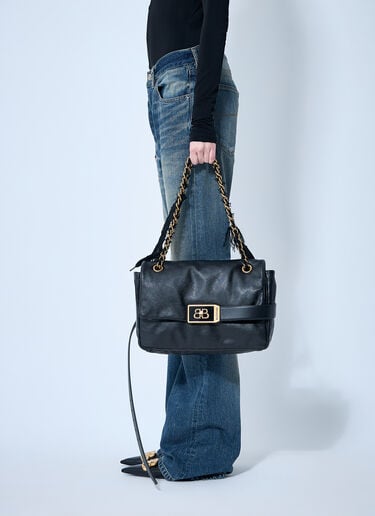 Balenciaga Modu Flap Shoulder Bag Black bal0259021