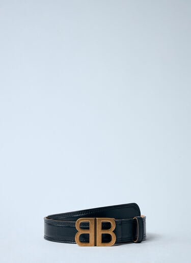 BB 柔软皮革腰带 Balenciaga BB 柔软皮革腰带 黑色 bal0259039