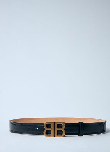 BB 柔软皮革腰带 Balenciaga BB 柔软皮革腰带 黑色 bal0259039