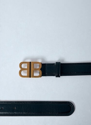 BB 柔软皮革腰带 Balenciaga BB 柔软皮革腰带 黑色 bal0259039