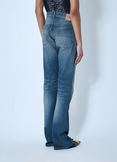 Balenciaga Logo Patch Jeans Blue bal0259063