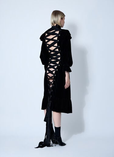Lace-Up Dress Balenciaga Lace-Up Dress Black bal0260014