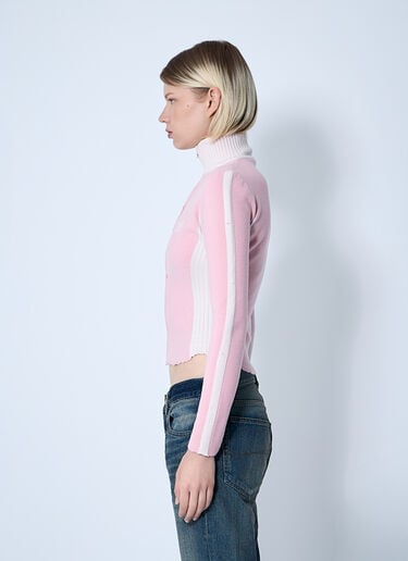 Balenciaga Zip-Up Human Being Hooded Sweatshirt Pink bal0260015