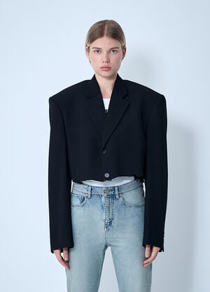 Balenciaga Cut-Off Blazer Black bal0261003