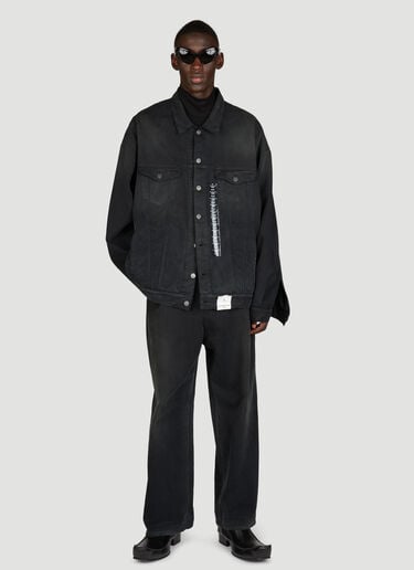 Balenciaga Sticker Baggy Jeans Black bal0355003