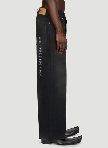 Sticker Baggy Jeans Balenciaga Sticker Baggy Jeans Black bal0355003