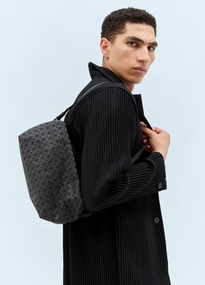 Bao Bao Issey Miyake Saddle Crossbody Bag Black bao0158003