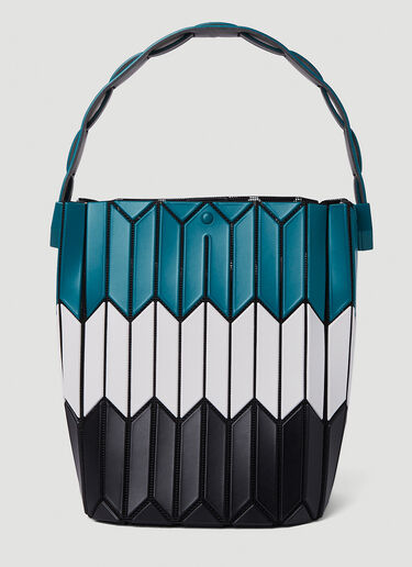 Bao Bao Issey Miyake 매트 버킷 핸드백 블루 bao0251002