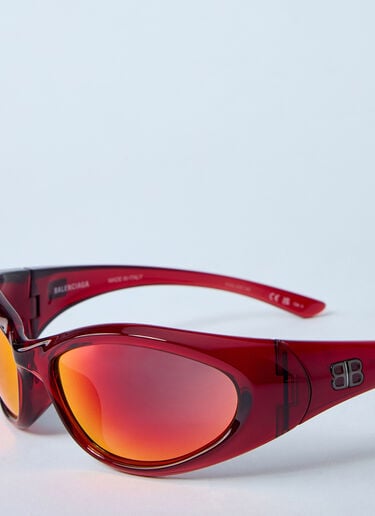 Sporty B Round AF Sunglasses Balenciaga Sporty B Round AF Sunglasses Red bcs0360002