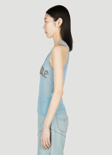 Blumarine 로고 장식 탱크탑 블루 blm0252020