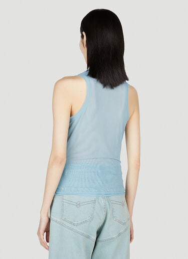 Blumarine 로고 장식 탱크탑 블루 blm0252020