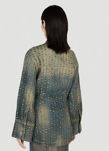 Blumarine Studded Denim Jacket Blue blm0252034