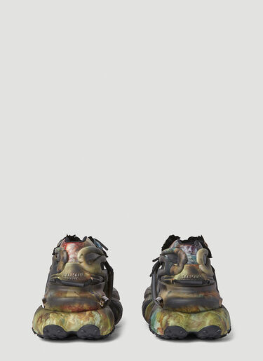 Balmain Unicorn Sculpted Sneakers Black bln0152009