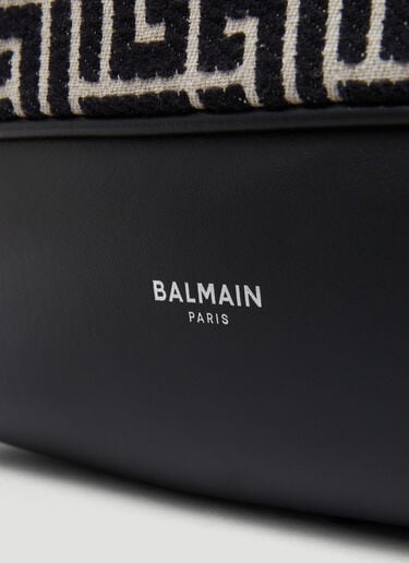 Balmain Monogram Jacquard Backpack Black bln0153032