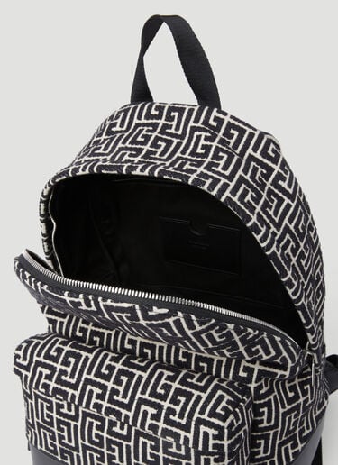 Balmain Monogram Jacquard Backpack Black bln0153032