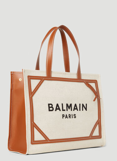 Balmain B-아미 미디엄 쇼퍼 백 화이트 bln0251003