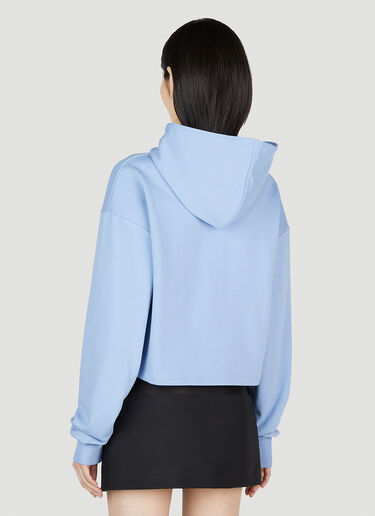 Rubber Logo Hooded Sweatshirt Balmain Rubber Logo Hooded Sweatshirt Blue bln0252011