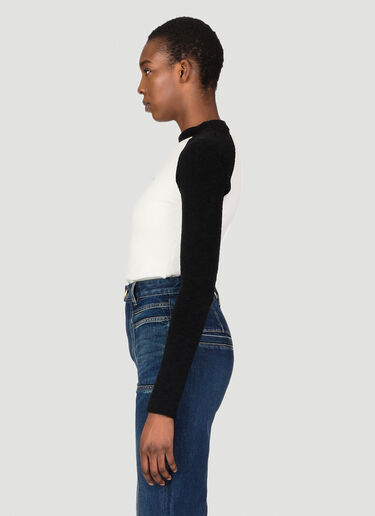 Balmain 로고 프린트 스웨터 화이트 bln0253006