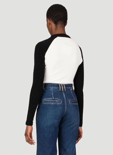 Balmain 로고 프린트 스웨터 화이트 bln0253006