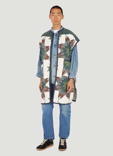 Long Quilted Sleeveless Coat Bonum Long Quilted Sleeveless Coat Green bon0350016