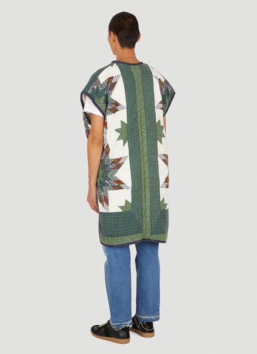 Bonum Long Quilted Sleeveless Coat Green bon0350016