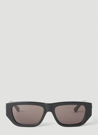 Bottega Veneta Rectangular Frame Sunglasses Black bos0353002