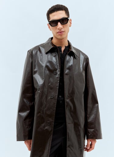 Mitre 方形太阳镜 Bottega Veneta Mitre 方形太阳镜 黑色 bos0357001