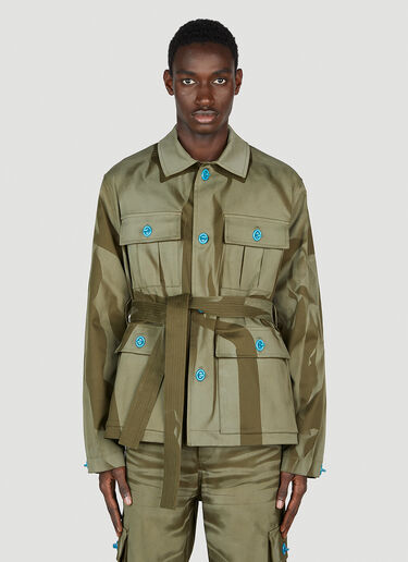 Botter 레이저 프린트 재킷 Khaki bot0152001