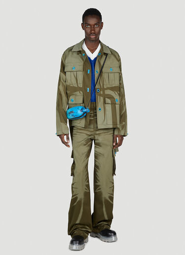 Botter 레이저 프린트 재킷 Khaki bot0152001