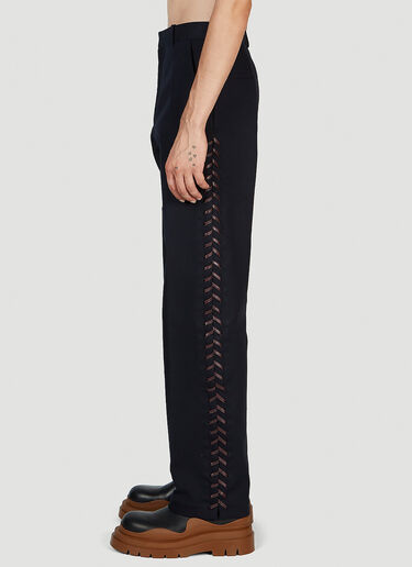 Braided Pants Bottega Veneta Braided Pants Navy bov0151035