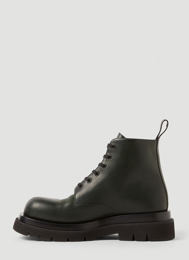 Lug 系带踝靴 Bottega Veneta Lug 系带踝靴 深绿色 bov0151051