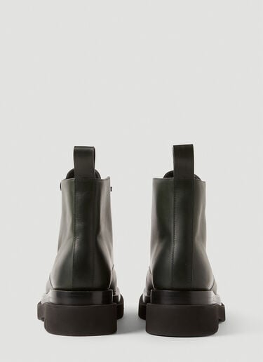 Bottega Veneta Lug 系带踝靴 深绿色 bov0151051