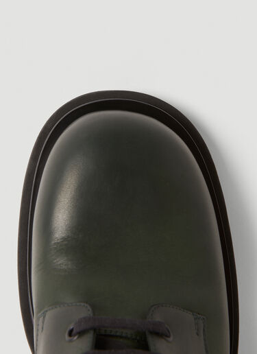 Lug 系带踝靴 Bottega Veneta Lug 系带踝靴 深绿色 bov0151051