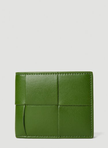 Bottega Veneta Intreccio Bifold Wallet Green bov0151112