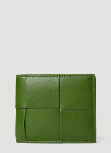 Intreccio Bifold Wallet Bottega Veneta Intreccio Bifold Wallet Green bov0151112